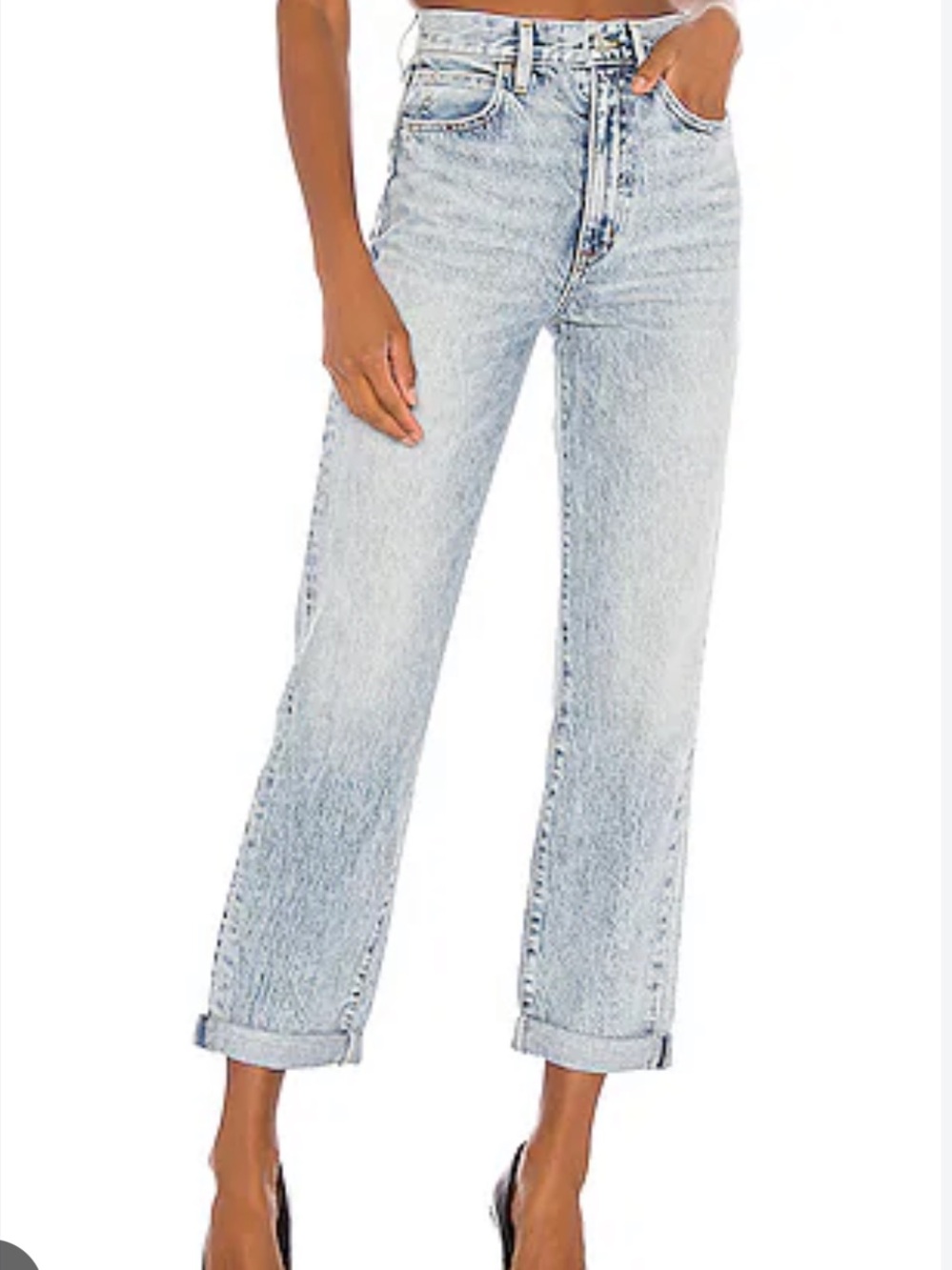 SLVRLAKE Dakota High-Rise Relaxed Boyfriend Jeans - Crosby